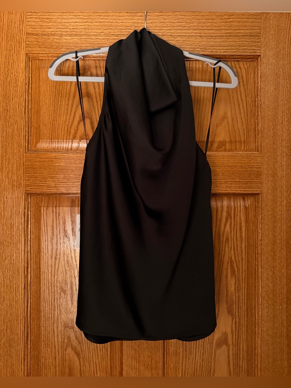 NWT Express Satin Halter Cowl Neck Tank